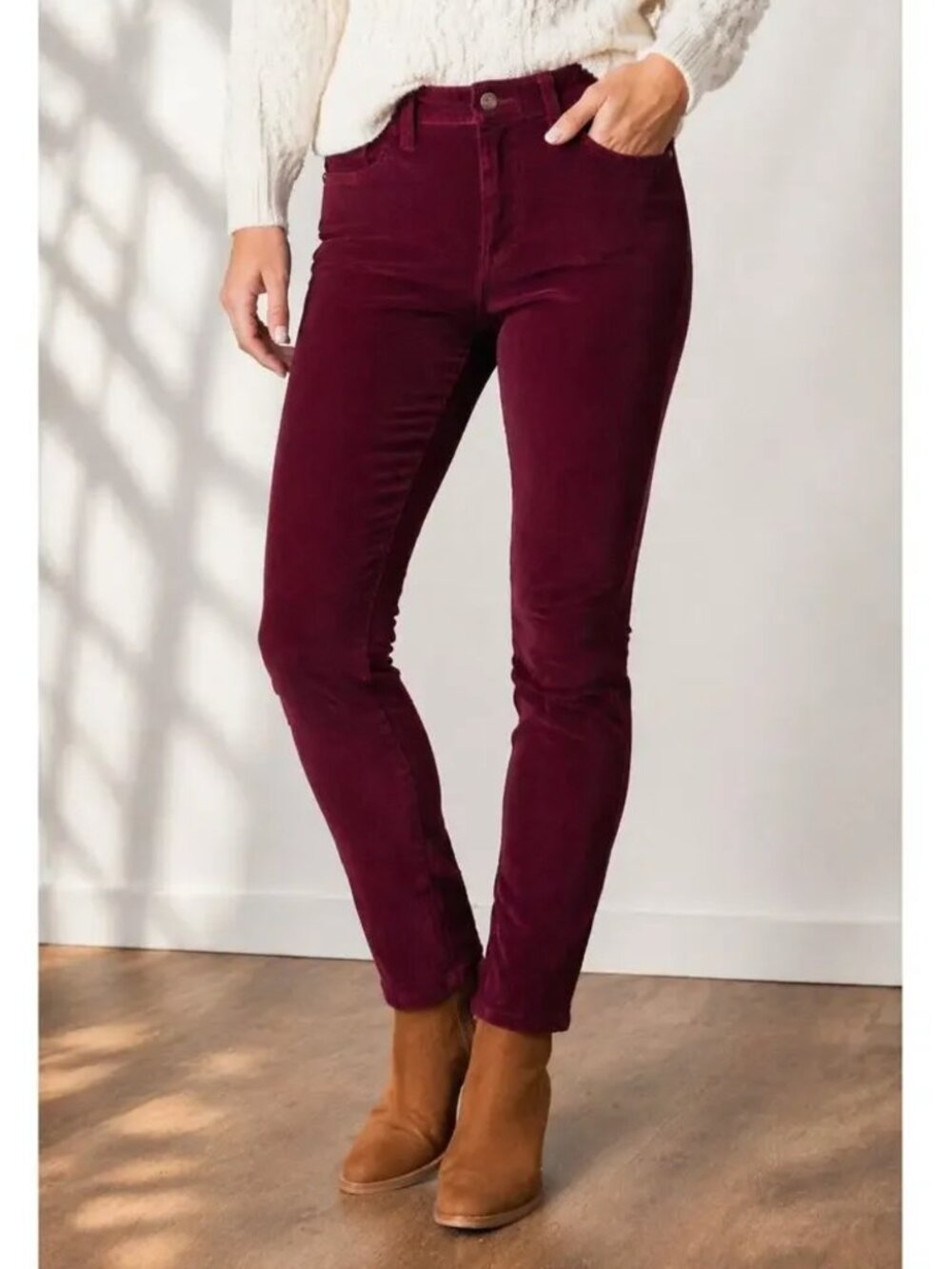 High-Rise Corduroy Skinny Jeans